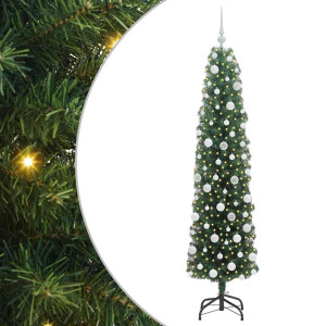 Árbol de Navidad artificial Verde 180 cm PVC. Acero y Plástico H