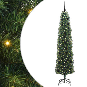 Árbol de Navidad artificial Verde 210 cm PVC. Acero y Plástico H