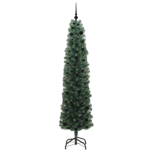 Árbol de Navidad artificial Verde 210 cm PVC. Acero y Plástico M 4