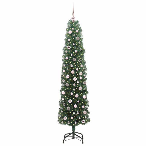 Árbol de Navidad artificial Verde 210 cm PVC. Acero y Plástico M 3