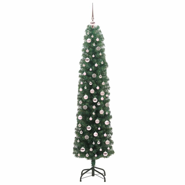 Árbol de Navidad artificial Verde 210 cm PVC. Acero y Plástico M 4