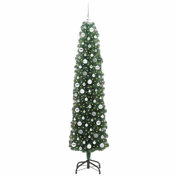 Árbol de Navidad artificial Verde 210 cm PVC. Acero y Plástico M 3