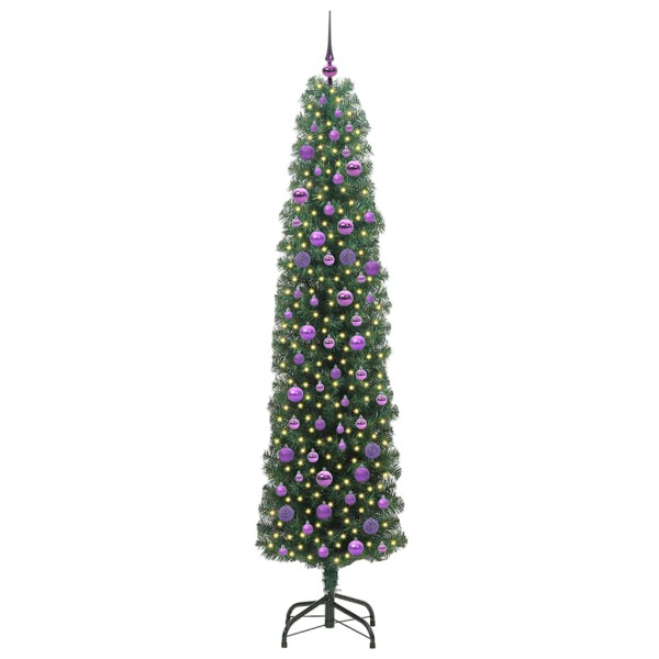 Árbol de Navidad artificial Verde 210 cm PVC. Acero y Plástico M 3