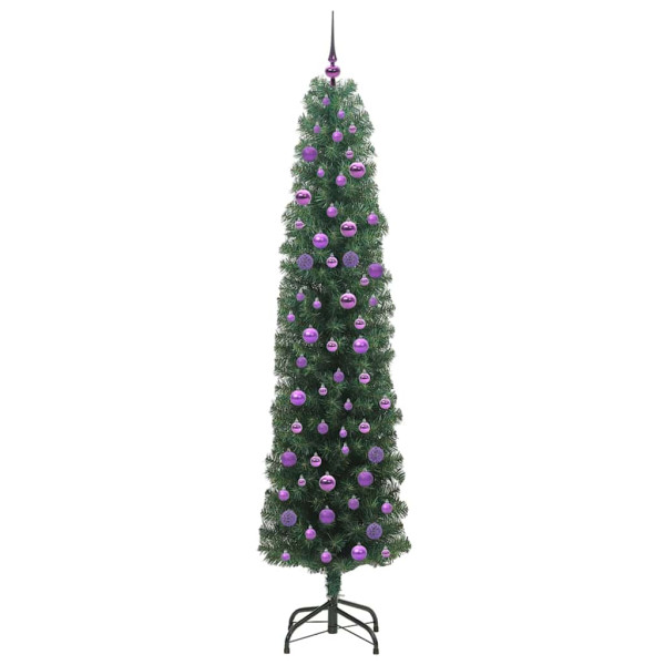 Árbol de Navidad artificial Verde 210 cm PVC. Acero y Plástico M 4
