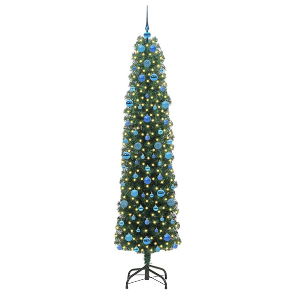Árbol de Navidad artificial Verde 210 cm PVC. Acero y Plástico M 3