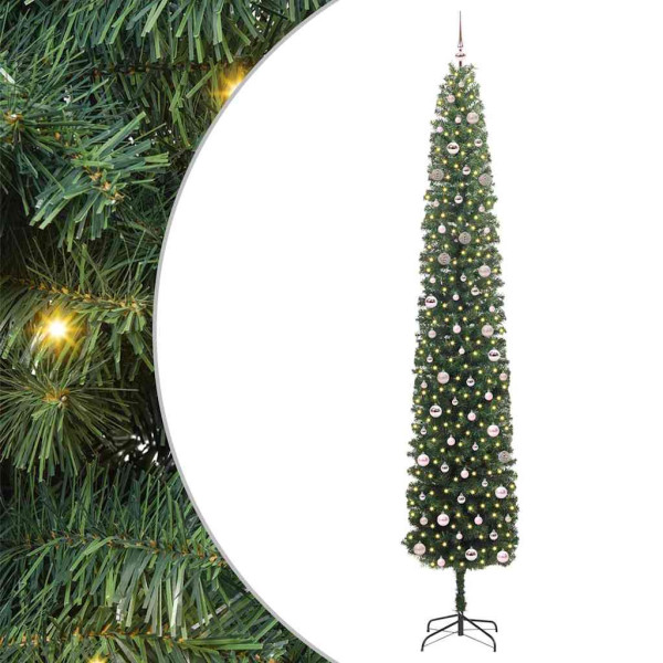 Árbol de Navidad artificial Verde 300 cm PVC y Acero y Plástico M 2
