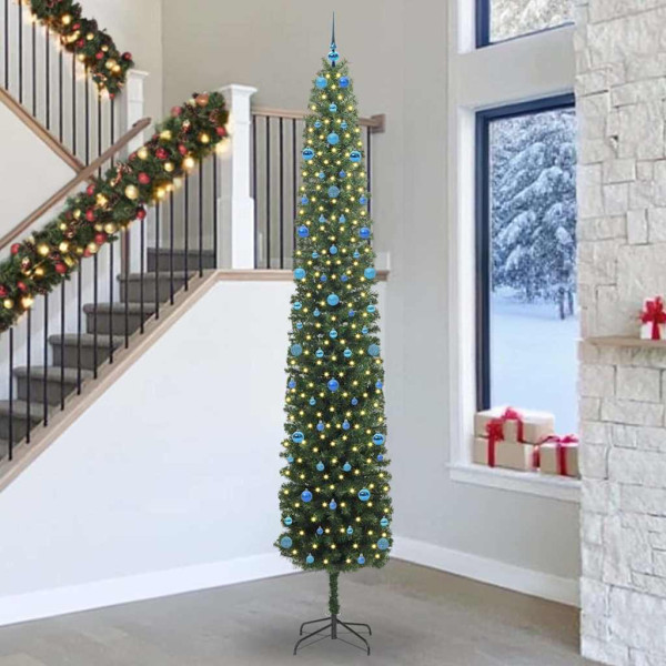 Árbol de Navidad artificial Verde 300 cm PVC. Acero y Plástico D