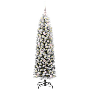 Árbol de Navidad artificial Verde 150 cm PVC. Acero y Plástico H