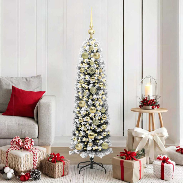 Árbol de Navidad artificial Verde 150 cm PVC. Acero y Plástico D