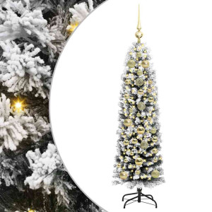Árbol de Navidad artificial Verde 150 cm PVC. Acero y Plástico H