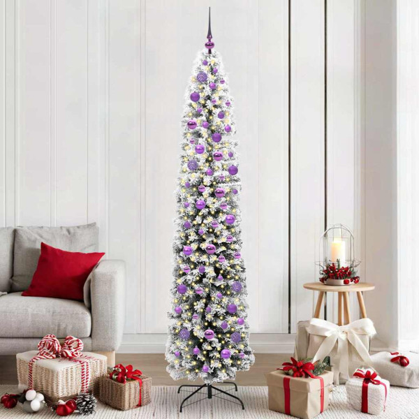 Árbol de Navidad artificial Verde 210 cm PVC. Acero y Plástico D
