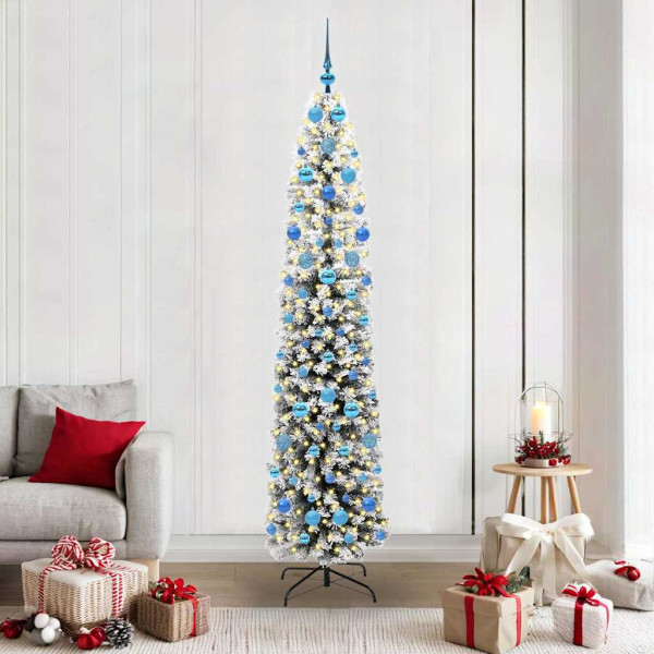 Árbol de Navidad artificial Verde 210 cm PVC. Acero y Plástico D