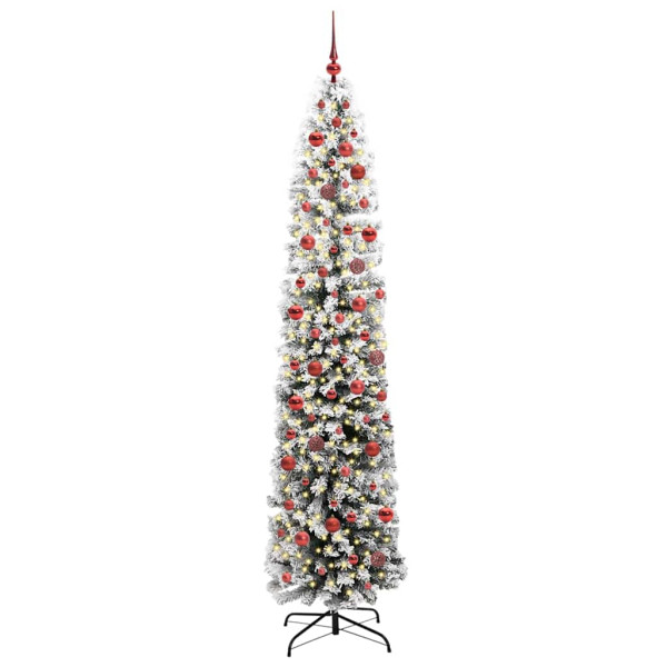 Árbol de Navidad artificial Verde 240 cm PVC. Acero y Plástico M 3