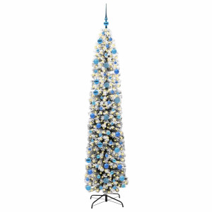 Árbol de Navidad artificial Verde 240 cm PVC. Acero y Plástico H