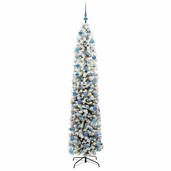 Árbol de Navidad artificial Verde 240 cm PVC. Acero y Plástico M 2