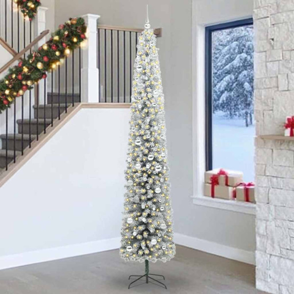 Árbol de Navidad artificial Verde 270 cm PVC. Acero y Plástico D
