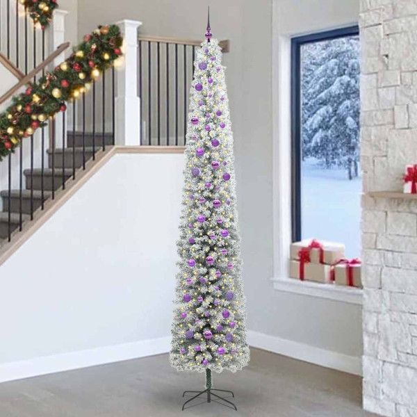 Árbol de Navidad artificial Verde 270 cm PVC. Acero y Plástico D