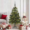 Árbol de Navidad artificial con ramas plegables y conos 150 cm 1