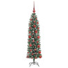 Árbol Navideño Artificial Delgado con 150 LED verde y 120 cm 4