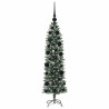 Árbol Navideño Artificial Delgado con 150 LED verde y 120 cm 4