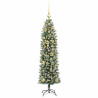 Árbol Navideño Artificial Delgado con 150 LED verde y 120 cm 3