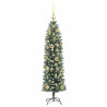 Árbol Navideño Artificial Delgado con 150 LED verde y 120 cm 4