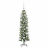 Árbol Navideño Artificial Delgado con 150 LED verde y 120 cm 4