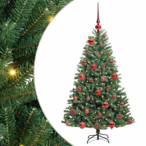 Árbol de Navidad artificial con ramas articuladas Verde 120 cm H
