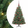Árbol de Navidad artificial con ramas articuladas Verde 120 cm 2