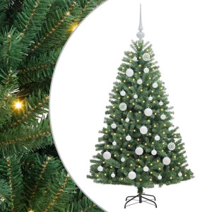 Árbol de Navidad artificial con ramas articuladas Verde 120 cm H