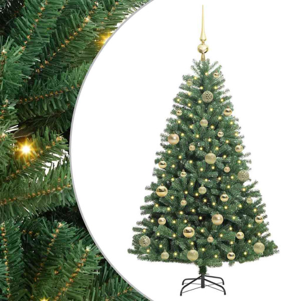 Árbol de Navidad artificial con ramas articuladas Verde 120 cm M 2