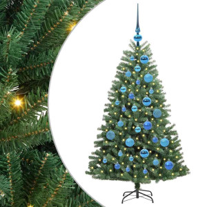 Árbol de Navidad artificial con ramas articuladas Verde 120 cm H