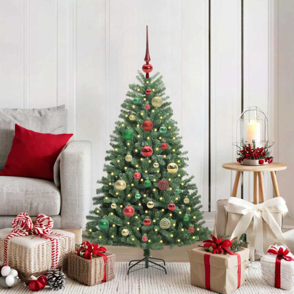 Árbol de Navidad artificial con ramas articuladas Verde 120 cm D