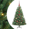 Árbol de Navidad artificial con ramas articuladas Verde 120 cm 2