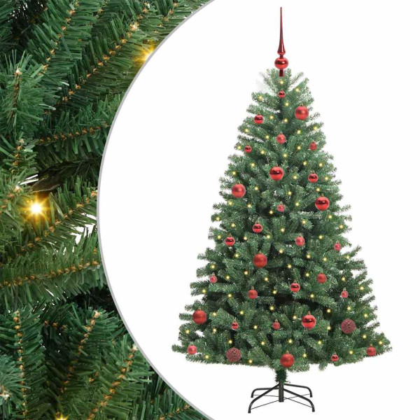Árbol de Navidad artificial con ramas articuladas Verde 150 cm M 2