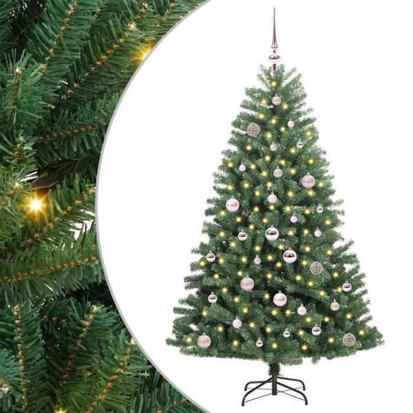 Árbol de Navidad artificial con ramas articuladas Verde 150 cm D