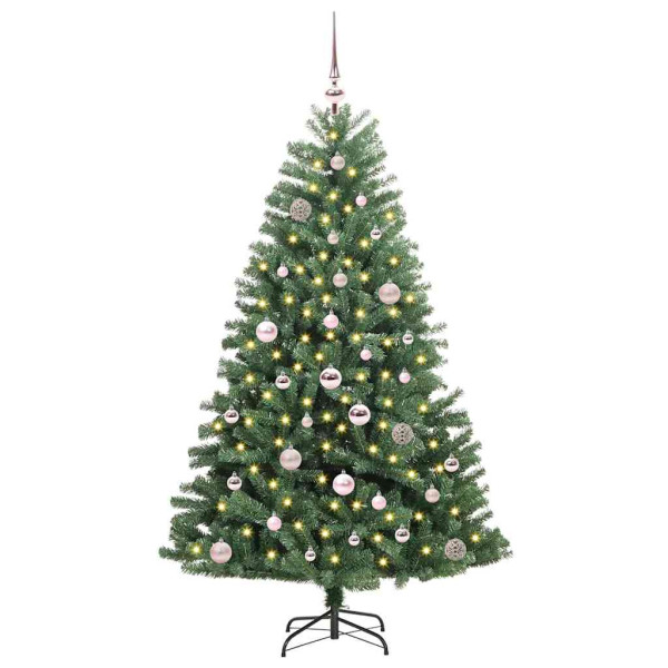Árbol de Navidad artificial con ramas articuladas Verde 150 cm M 2