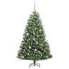 Árbol de Navidad artificial con ramas articuladas Verde 150 cm 2