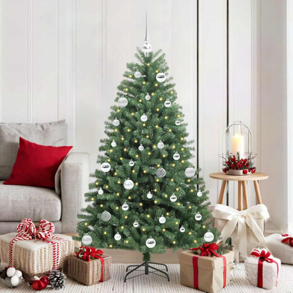 Árbol de Navidad artificial con ramas articuladas Verde 150 cm D