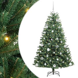 Árbol de Navidad artificial con ramas articuladas Verde 150 cm H