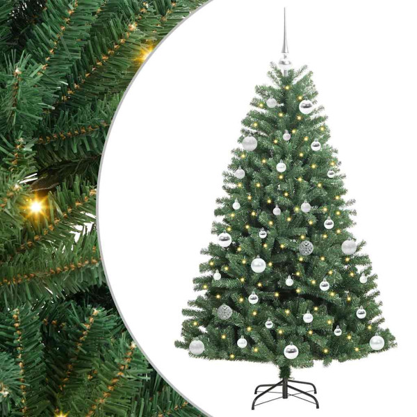 Árbol de Navidad artificial con ramas articuladas Verde 150 cm M 2