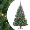 Árbol de Navidad artificial con ramas articuladas Verde 150 cm 2