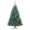 Árbol de Navidad artificial con ramas articuladas Verde 150 cm 4