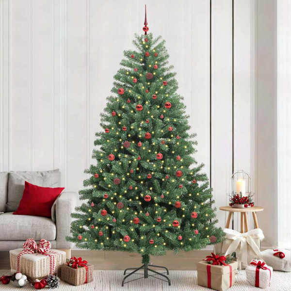 Árbol de Navidad artificial con ramas articuladas Verde 240 cm D
