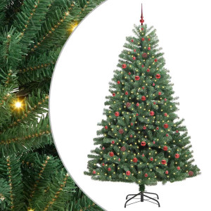 Árbol de Navidad artificial con ramas articuladas Verde 240 cm H