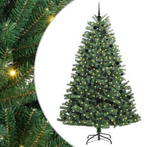 Árbol de Navidad artificial con ramas articuladas Verde 240 cm H