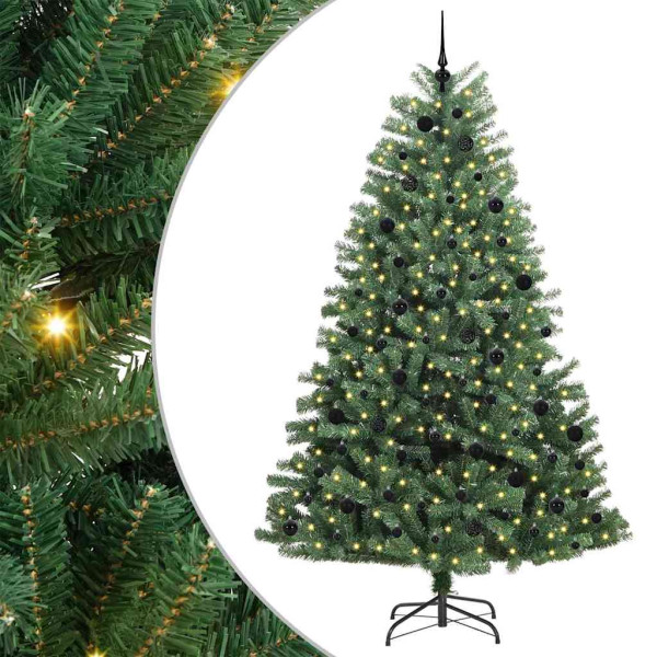 Árbol de Navidad artificial con ramas articuladas Verde 240 cm M 2