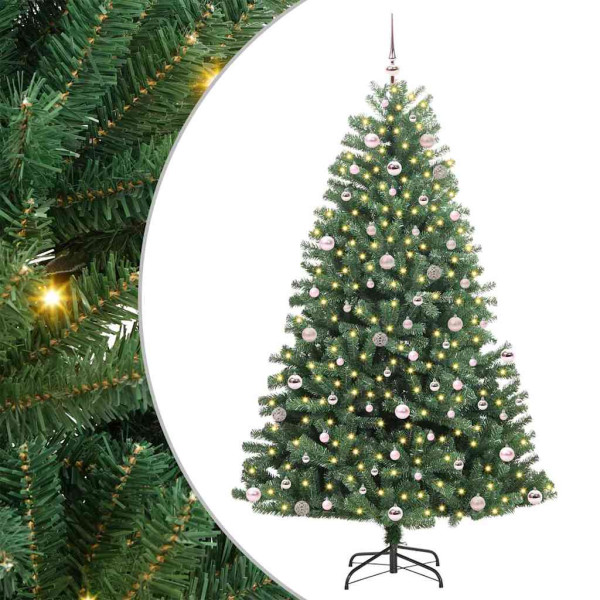 Árbol de Navidad artificial con ramas articuladas Verde 240 cm M 2