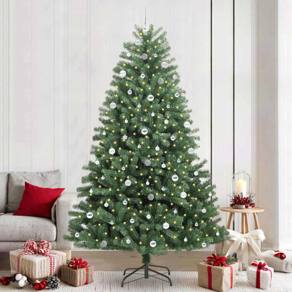 Árbol de Navidad artificial con ramas articuladas Verde 240 cm D