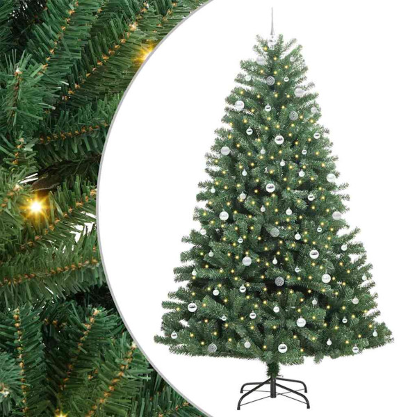 Árbol de Navidad artificial con ramas articuladas Verde 240 cm M 2